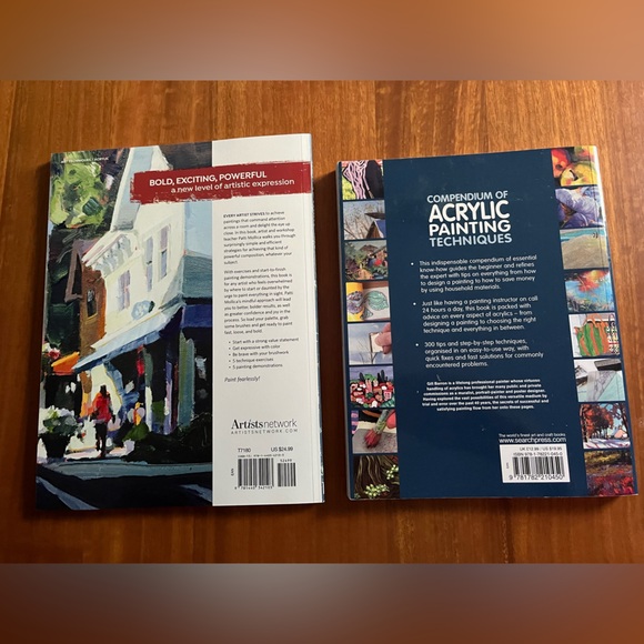 Two how-to-paint with acrylics books - Picture 2 of 2